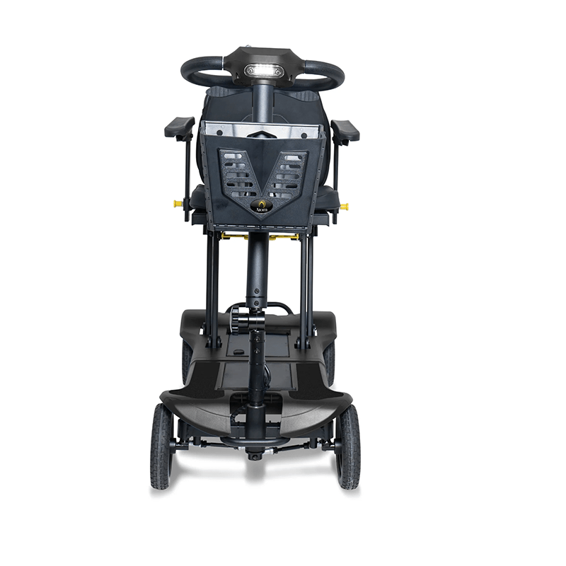 Atom Fold - Black mobility scooter on a white background