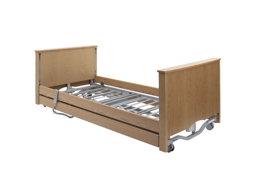 Drive DeVilbiss Bradshaw Nursing Care Low Bed Including Side Rails - Ash