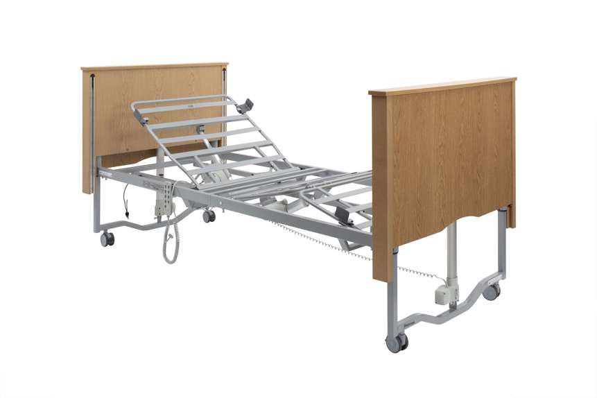 Drive DeVilbiss Bradshaw Nursing Care Low Bed Including Side Rails - Ash