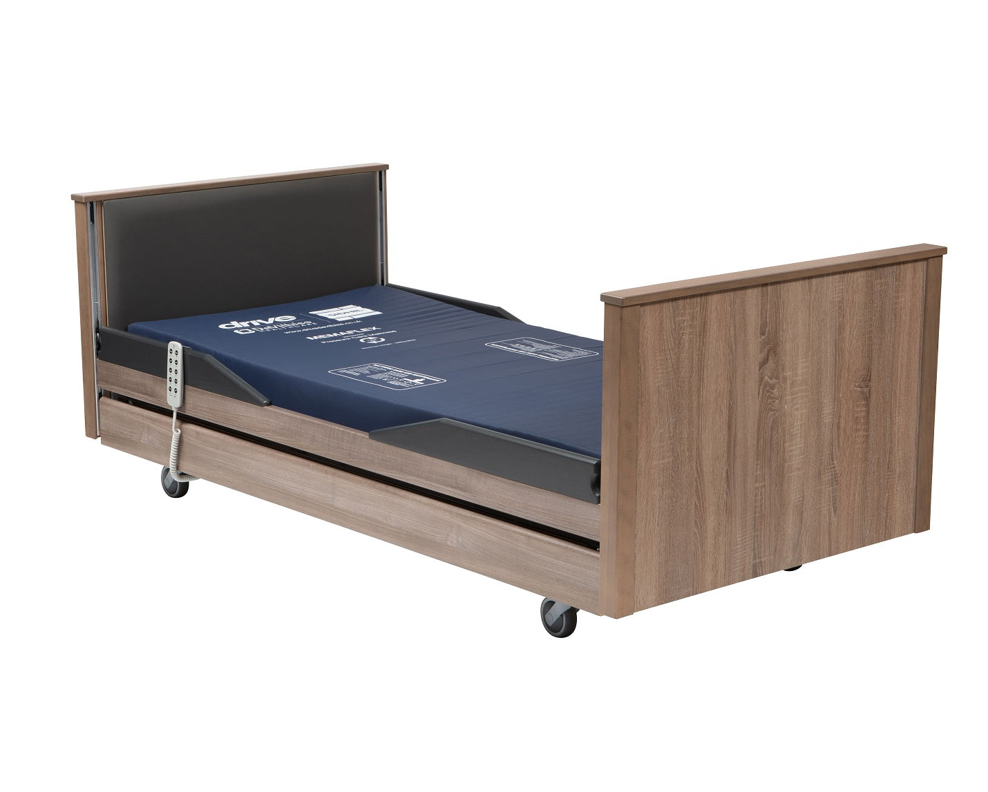 Drive DeVilbiss Belvedere Bed - Odessa Goldenoak Finish High Reversible Head & Foot Board