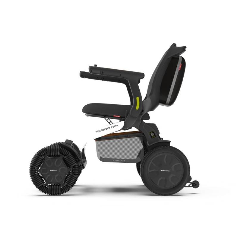 Robooter E60 Pro Side Profile White With Bag Showing