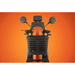 Savvy 8 - Black and orange mobility scooter on an orange background